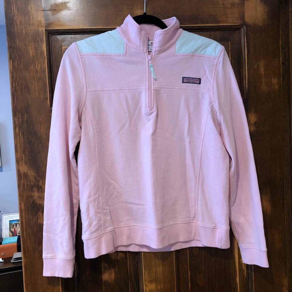 Vineyard Vines Pink and Baby Blue Shep Shirt